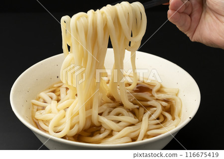 Bukkake 烏龍麵 筷子舉起 用筷子 116675419