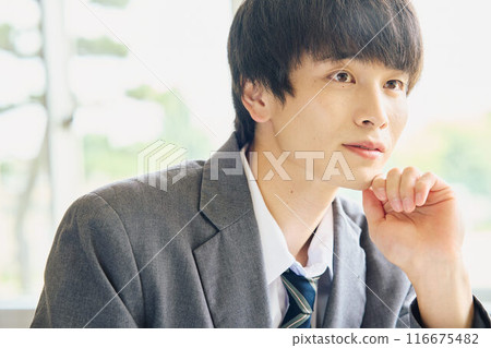 Boys studying to study Boys studying to study 116675482