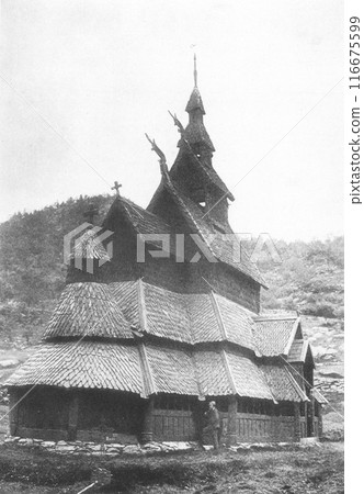 Old Norwegian Stave Church Old Norwegian Stave Church 116675599
