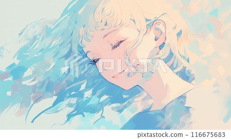 A woman relaxing 116675683