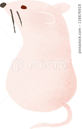 可愛老鼠的手繪風格插圖 可愛老鼠的手繪風格插圖 116676919