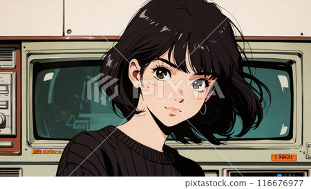 80s and 90s retro cute girls 80s and 90s retro cute girls 116676977