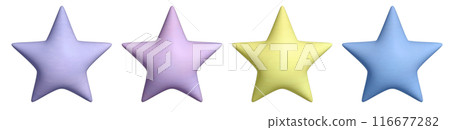 A set of colorful, three-dimensional, wood grain star icon A set of colorful, three-dimensional, wood grain star icon 116677282