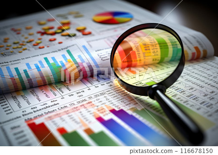 Generative ai on theme of beautiful surface business graph for design natural abstract background 116678150