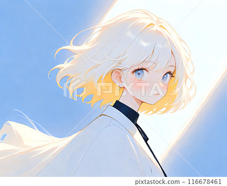 Anime/manga-style illustrations of women and girls Anime/manga-style illustrations of women and girls 116678461