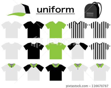 Simple T-shirt illustration set 116678787
