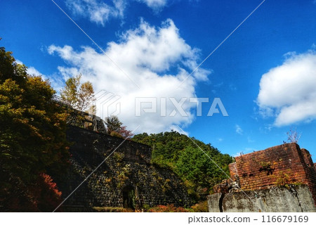 Besshi Copper Mine and the blue sky Besshi Copper Mine and the blue sky 116679169