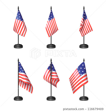 Table flag of united states of america . Vector . 116679489