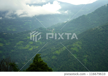 Green Mountain Valley at East Sikkim 116679610