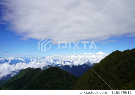 Green Mountain with Kanchenjunga in Background 116679611