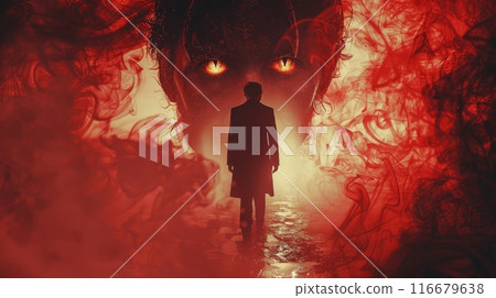 man possessed by demon 116679638