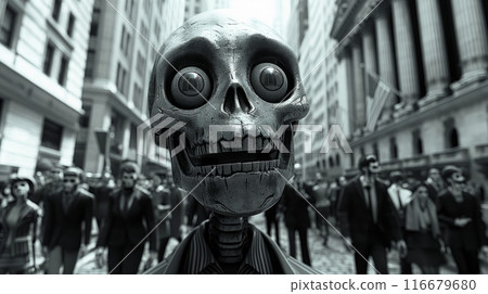 the skeleton in the city lives the life of people the skeleton in the city lives the life of people 116679680
