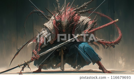 Japanese demon yokai Japanese demon yokai 116679693