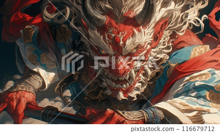 Japanese demon yokai 116679712