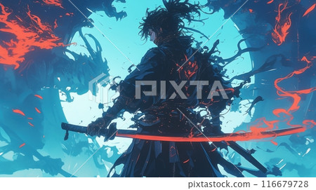 Japanese Ninja in Smoke Japanese Ninja in Smoke 116679728