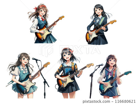 female guitarist group 116680621
