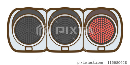 LED traffic light (red light) 116680628