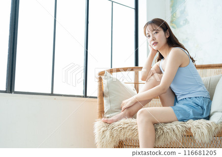 Young women body care beauty image 116681205
