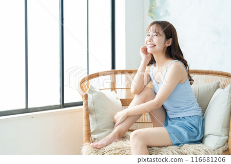 Young women body care beauty image 116681206
