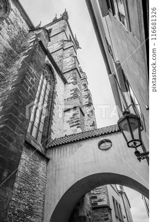 Gothic Church of the Mother of God before Tyn in the Old Town of Prague, Czech Republic Gothic Church of the Mother of God before Tyn in the Old Town of Prague, Czech Republic 116681326