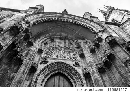 Gothic Church of the Mother of God before Tyn in the Old Town of Prague, Czech Republic 116681327