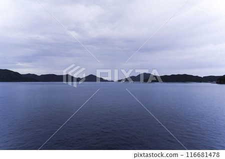 Amami Islands, Kakeroma Island, scenery seen from Ikuma Port Amami Islands, Kakeroma Island, scenery seen from Ikuma Port 116681478