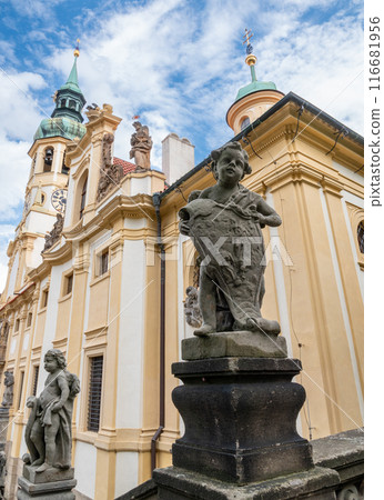 Capuchin Monastery and Church of Loreto Sanctuary on Hradcany Hill in Mala Strana district of Prague, Czech Republic 116681956