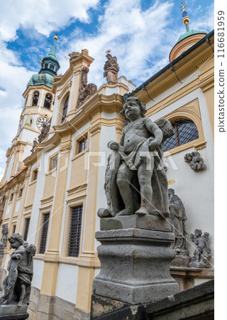 Capuchin Monastery and Church of Loreto Sanctuary on Hradcany Hill in Mala Strana district of Prague, Czech Republic 116681959