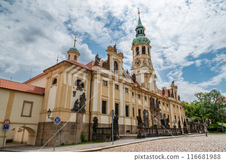 Capuchin Monastery and Church of Loreto Sanctuary on Hradcany Hill in Mala Strana district of Prague, Czech Republic 116681988