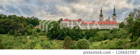 Strahov Monastery, a Premonstratensian abbey founded in 12 century, located in Strahov, Prague, Czech Republic 116682597