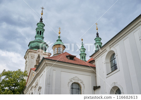 Strahov Monastery, a Premonstratensian abbey founded in 12 century, located in Strahov, Prague, Czech Republic 116682613