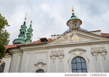 Strahov Monastery, a Premonstratensian abbey founded in 12 century, located in Strahov, Prague, Czech Republic 116682614