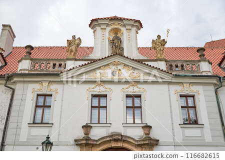 Strahov Monastery, a Premonstratensian abbey founded in 12 century, located in Strahov, Prague, Czech Republic 116682615