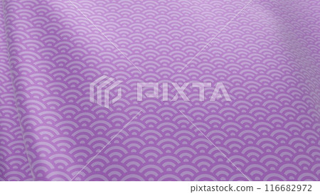 Beautiful Japanese patterned cloth, rolls of fabric, and kimono swaying in the wind Beautiful Japanese patterned cloth, rolls of fabric, and kimono swaying in the wind 116682972