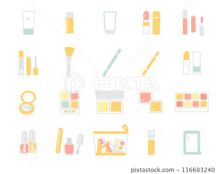 化妝美容項目圖示集 116683240