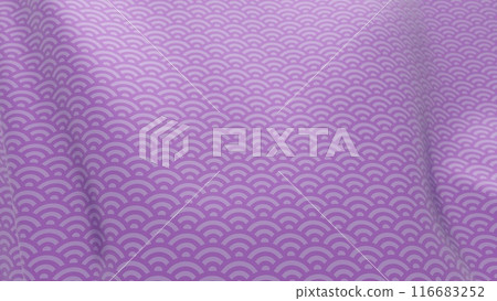 Beautiful Japanese patterned cloth, rolls of fabric, and kimono swaying in the wind Beautiful Japanese patterned cloth, rolls of fabric, and kimono swaying in the wind 116683252