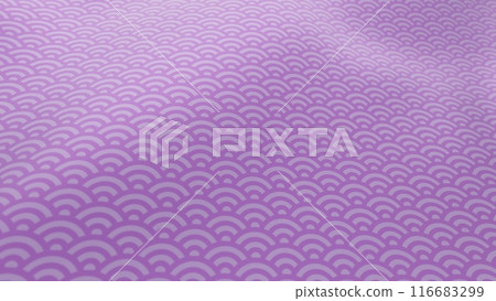 Beautiful Japanese patterned cloth, rolls of fabric, and kimono swaying in the wind 116683299