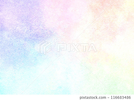 簡單的水彩紋理柔和的彩虹 116683486