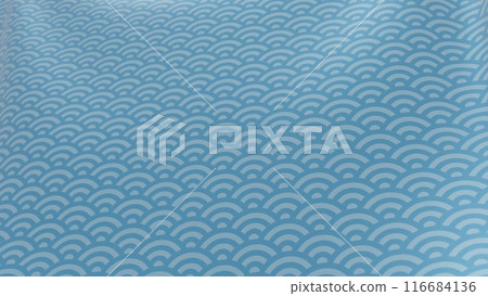 Beautiful Japanese patterned cloth, rolls of fabric, and kimono swaying in the wind Beautiful Japanese patterned cloth, rolls of fabric, and kimono swaying in the wind 116684136