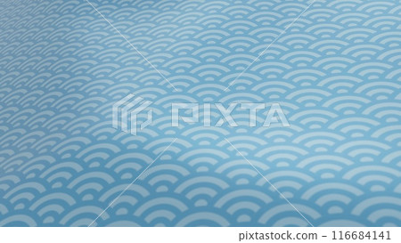 Beautiful Japanese patterned cloth, rolls of fabric, and kimono swaying in the wind 116684141