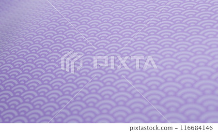 美麗的日本圖案布料、布料、和服在風中搖曳 116684146