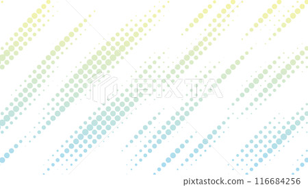 Halftone diagonal stylish background changing from yellow to light blue 116684256