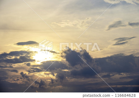 Summer sunset, dusk, evening, sky, image 116684628