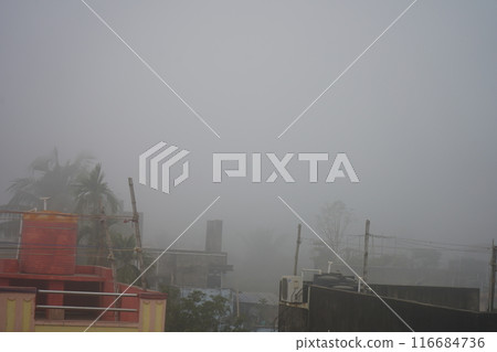 Kolkata City Scape in Foggy Morning 5 Kolkata City Scape in Foggy Morning 5 116684736