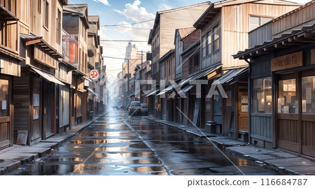 Anime background_1940s_Postwar Japanese landscape_036 Anime background_1940s_Postwar Japanese landscape_036 116684787