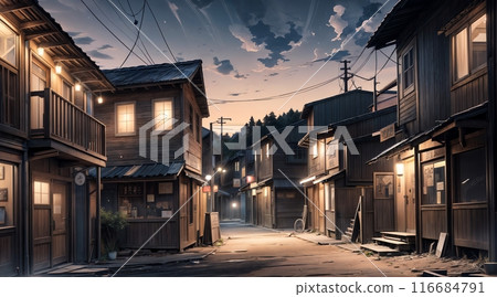 Anime background_1940s_Postwar Japanese landscape_039 116684791