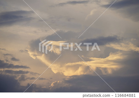夏季日落黃昏傍晚的天空影像 116684881