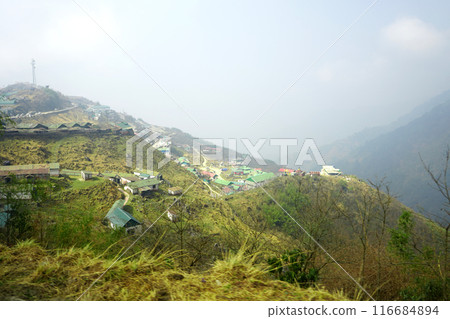 MOUNTAIN VIEW IN SIKKIM DURING THE VISIT IN SILK ROUTE 116684894