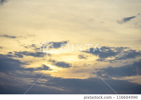 夏季日落黃昏傍晚的天空影像 116684990