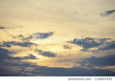 夏季日落黃昏傍晚的天空影像 116684991